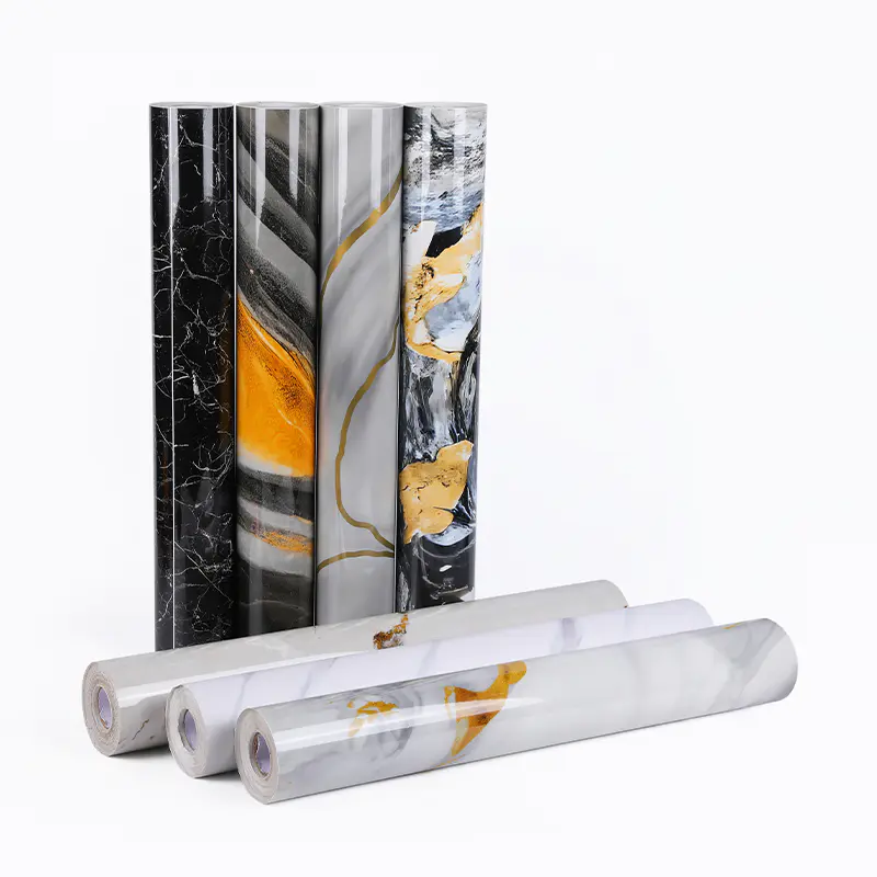 3D marmormönster Explosionssäker PVC-film